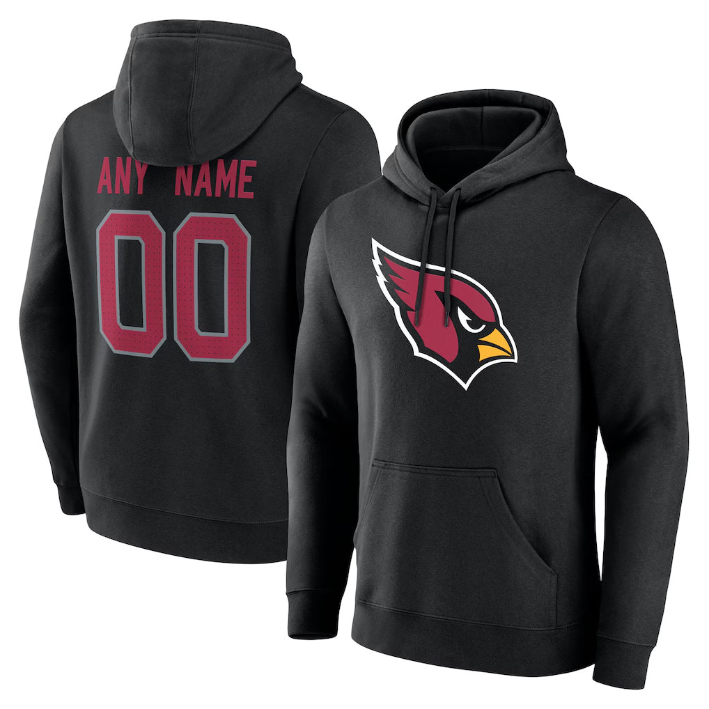 Qdoa Custom A.Cardinals Black Salute to Service Pullover Hoodies Any Name & Numbers Stitched Jerseys