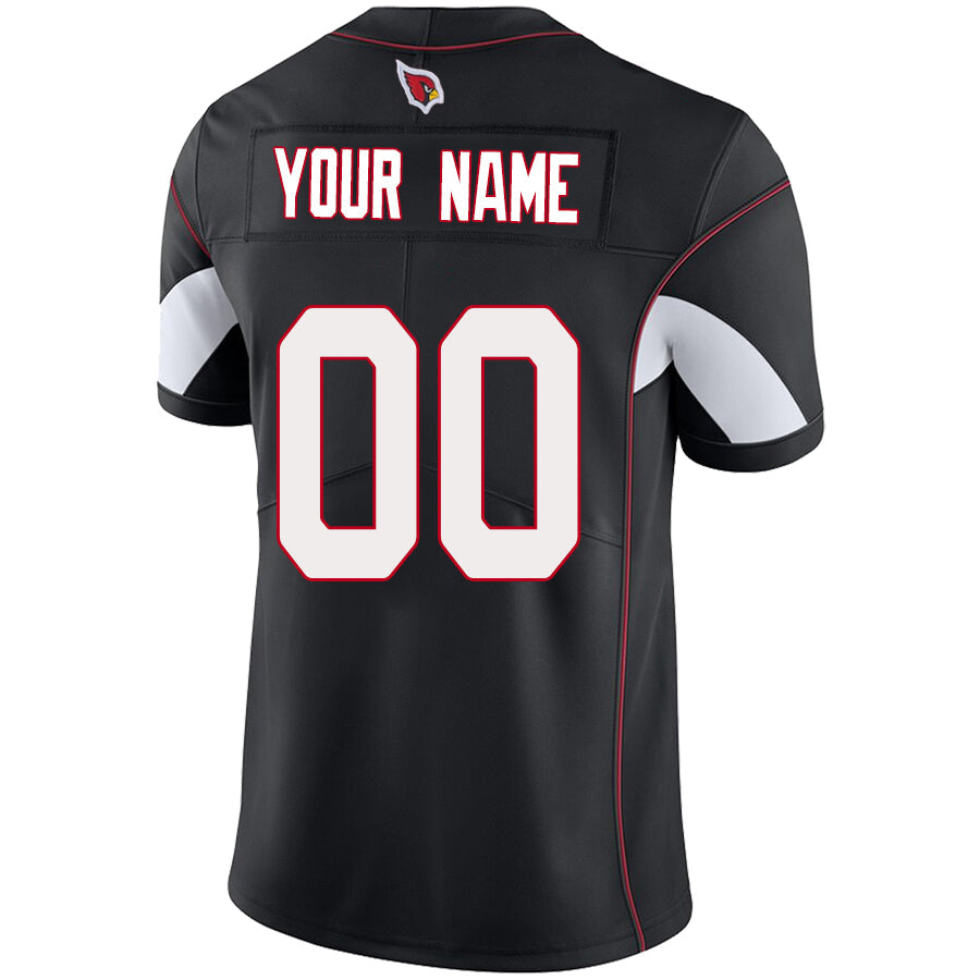 Qdoa Custom A.Cardinals Black Vapor Untouchable Elite Stitched Jerseys