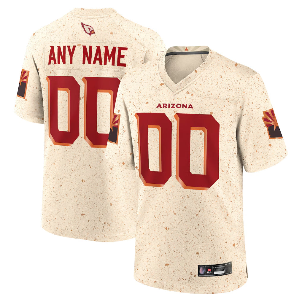 Qdoa Custom A.Cardinals Cream Rivalries Collection Home Game Stitched Jerseys