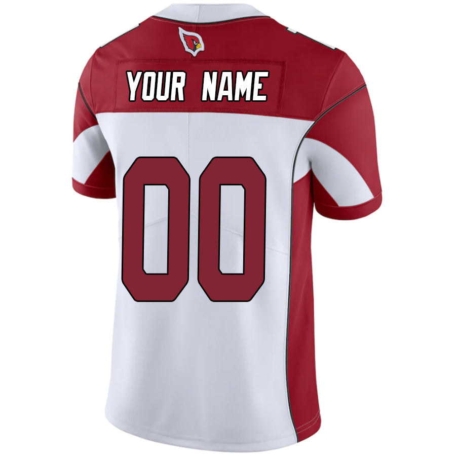 Qdoa Custom A.Cardinals White-Red Vapor Untouchable Elite Stitched Jerseys