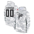Qdoa Custom A.Falcons Arctic Camo Salute to Service Limited Hoodie Any Name & Numbers Stitched Jerseys