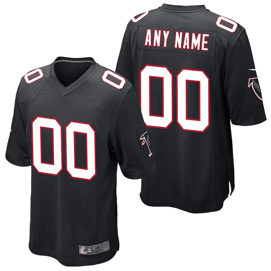 Qdoa Custom A.Falcons Black Alternate Game Stitched Jerseys