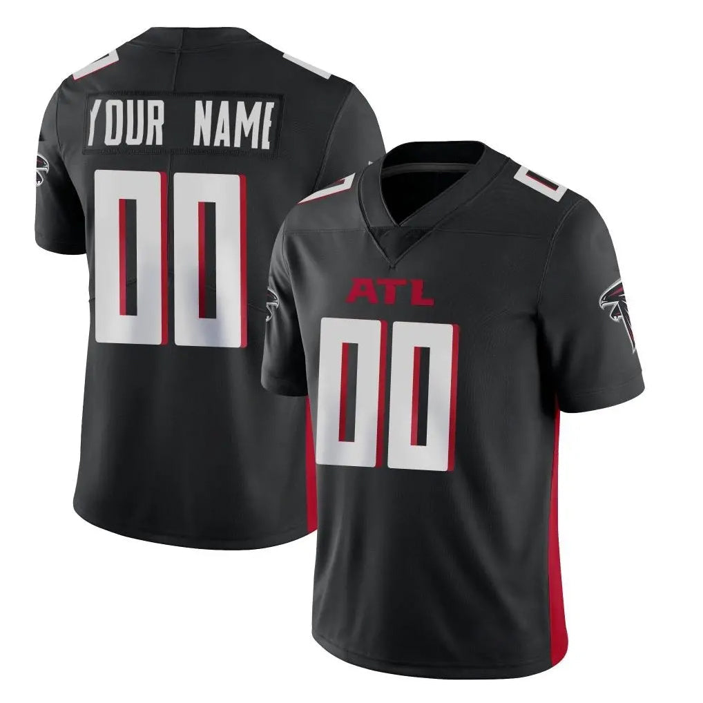 Qdoa Custom A.Falcons Black Limited Home Game Any Name & Numbers Stitched Jerseys