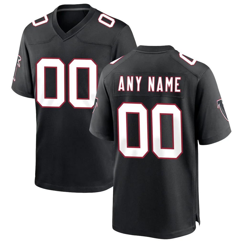 Qdoa Custom A.Falcons Black Throwback Limited Home Game Any Name & Numbers Stitched Jerseys