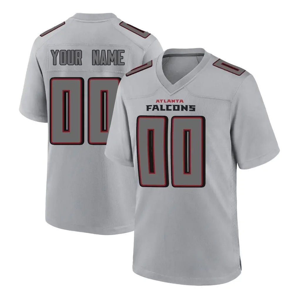 Qdoa Custom A.Falcons Gray Fashion Home Game Any Name & Numbers Stitched Jerseys