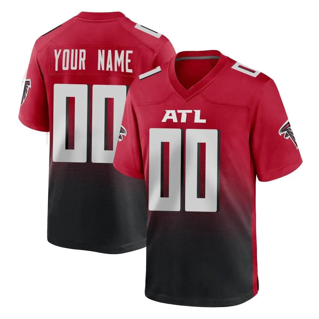 Qdoa Custom A.Falcons Red Limited Home Game Any Name & Numbers Stitched Jerseys