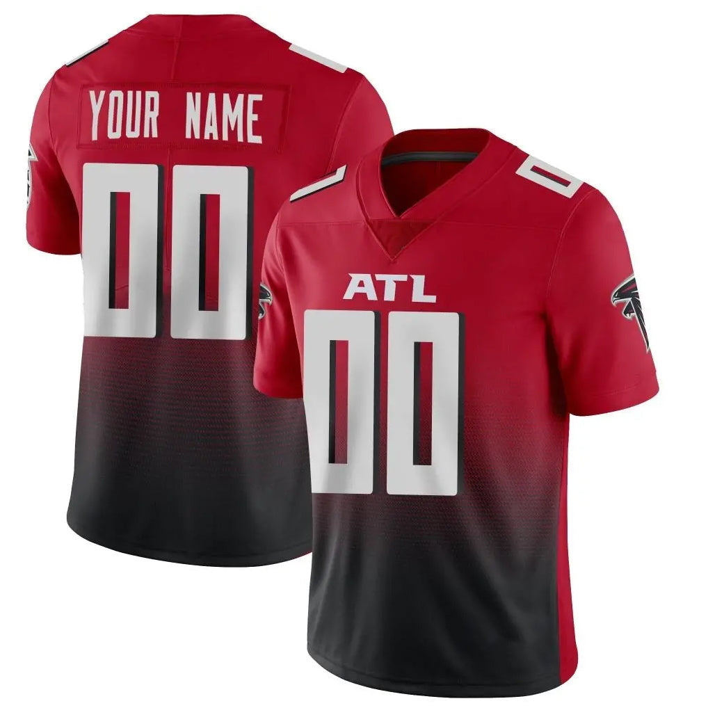 Qdoa Custom A.Falcons Red Vapor Untouchable Limited Home Game Any Name & Numbers Stitched Jerseys