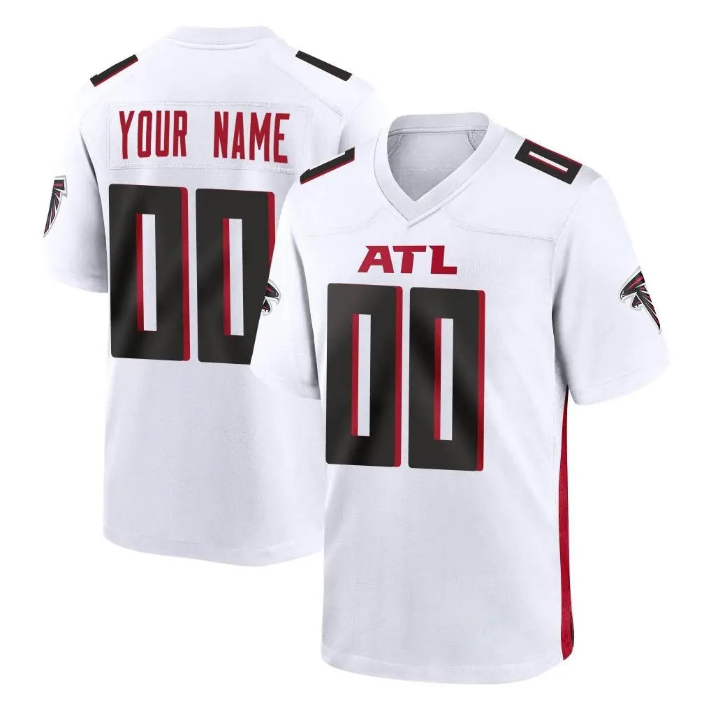 Qdoa Custom A.Falcons White Home Game Any Name & Numbers Stitched Jerseys