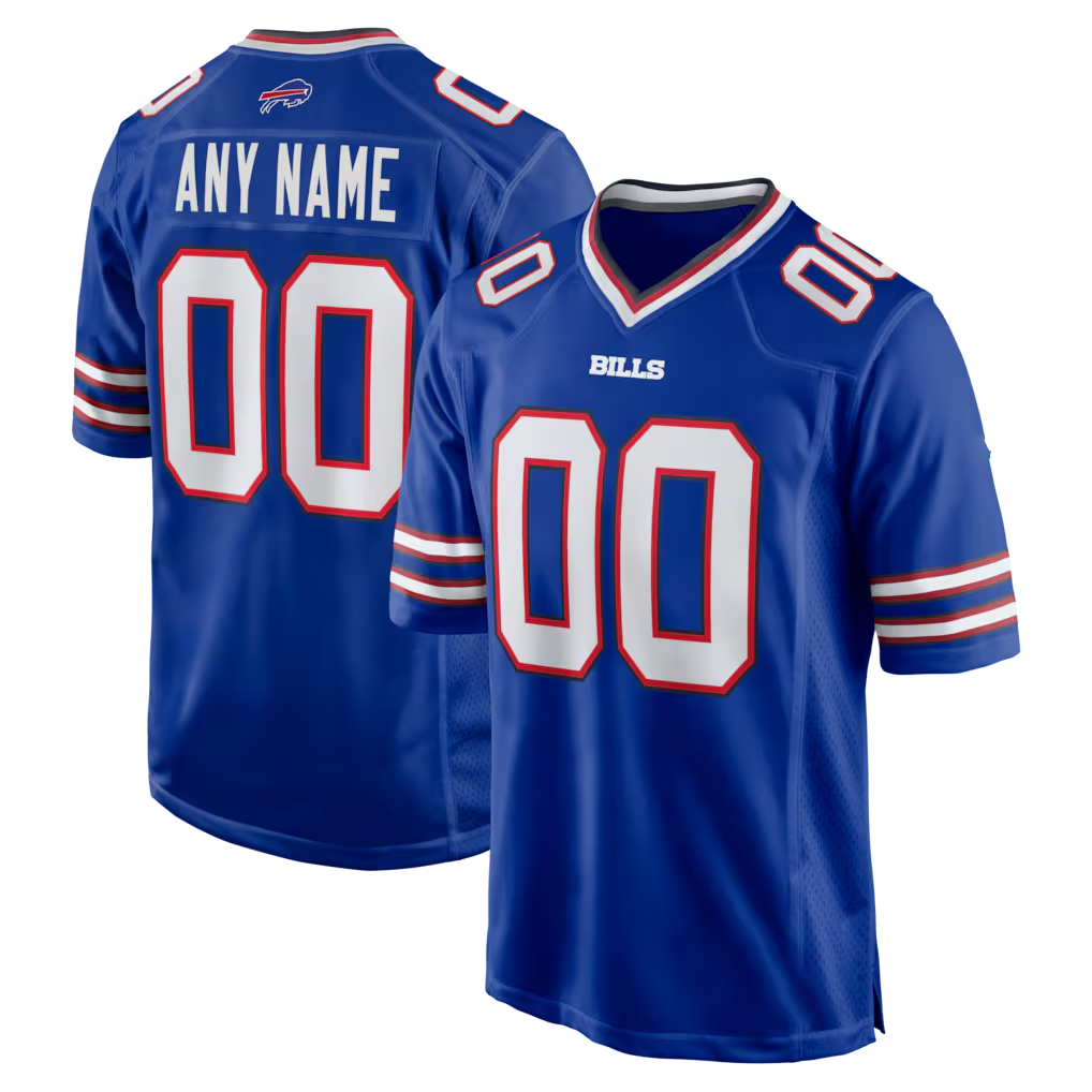 Qdoa Custom B.Bills Royal Royal Game Stitched Jerseys