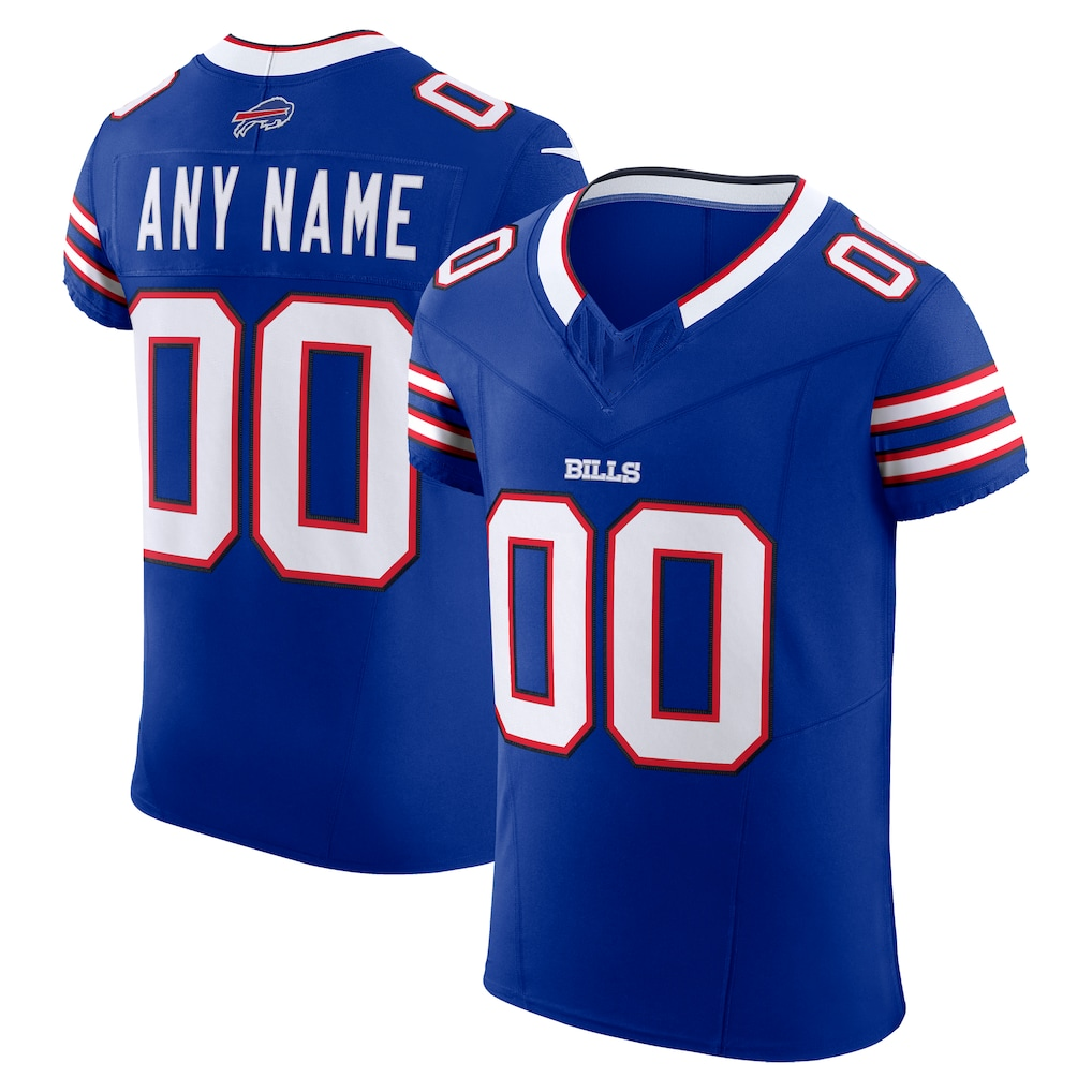 Qdoa Custom B.Bills Royal Vapor F.U.S.E. Elite Stitched Jerseys