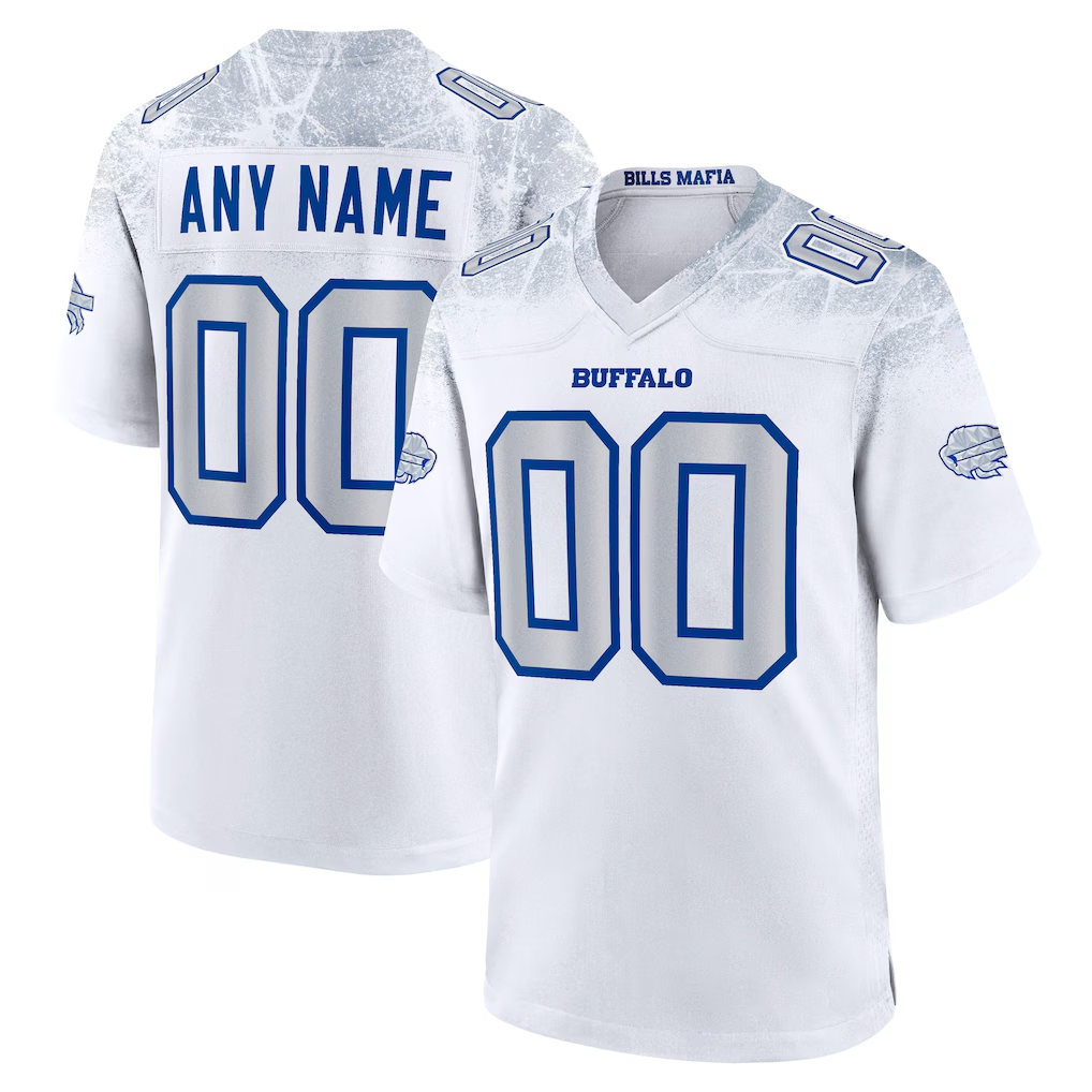 Qdoa Custom B.Bills White 2025 Rivalries Collection Game Stitched Jerseys