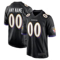 Qdoa Custom B.Ravens Black Home Game Stitched Jerseys