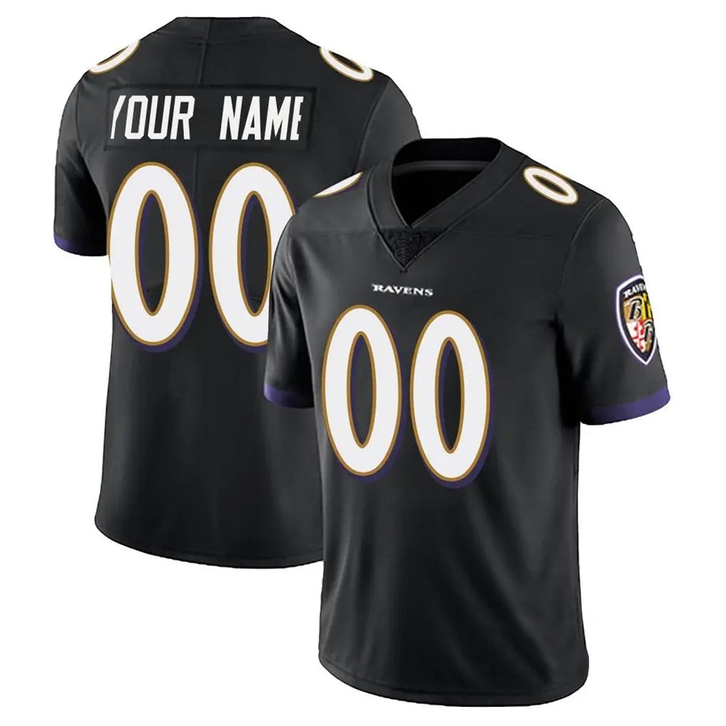 Qdoa Custom B.Ravens Black Vapor F.U.S.E. Limited Any Name & Numbers Stitched Jerseys