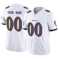 Qdoa Custom B.Ravens White Vapor F.U.S.E. Limited Any Name & Numbers Stitched Jerseys