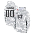Qdoa Custom C.Bears Arctic Camo Salute to Service Pullover Hoodies Limited Any Name & Numbers Stitched Jerseys