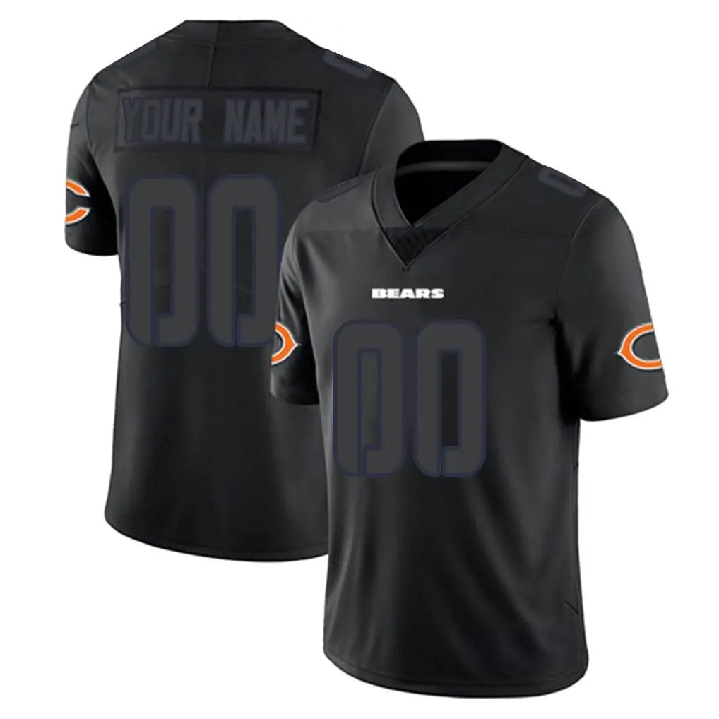 Qdoa Custom C.Bears Black Impact Limited Game Any Name & Numbers Stitched Jerseys