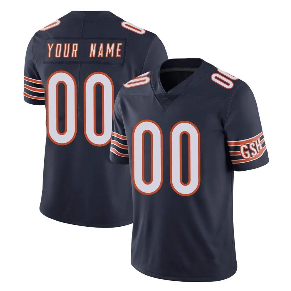 Qdoa Custom C.Bears Navy Vapor Untouchable Limited Home Game Any Name & Numbers Stitched Jerseys