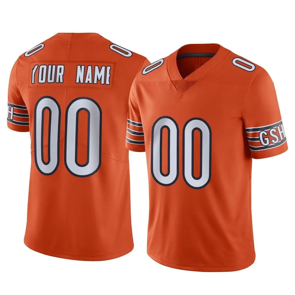 Qdoa Custom C.Bears Orange Alternate Vapor Limited Home Game Any Name & Numbers Stitched Jerseys