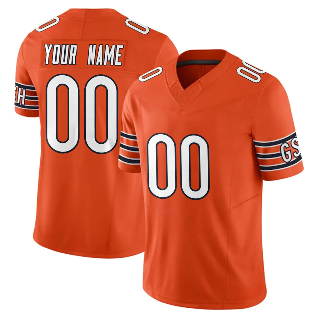 Qdoa Custom C.Bears Orange Vapor F.U.S.E. Limited Home Game Any Name & Numbers Stitched Jerseys
