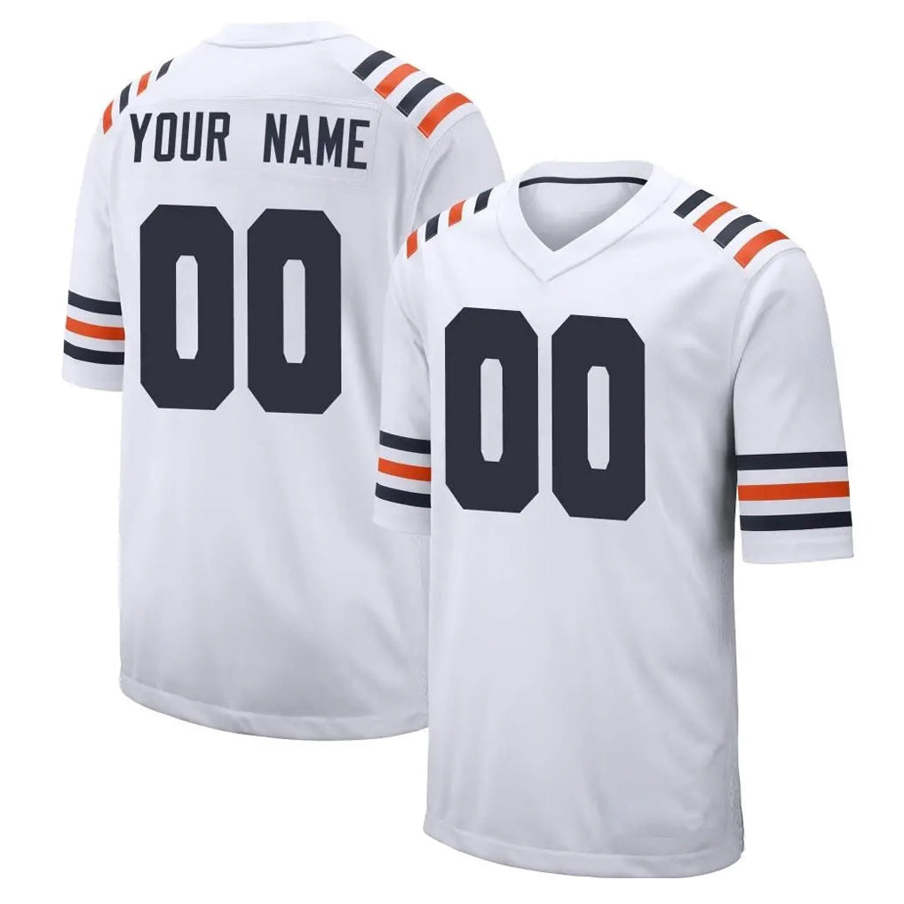 Qdoa Custom C.Bears White Classic Home Game Any Name & Numbers Stitched Jerseys