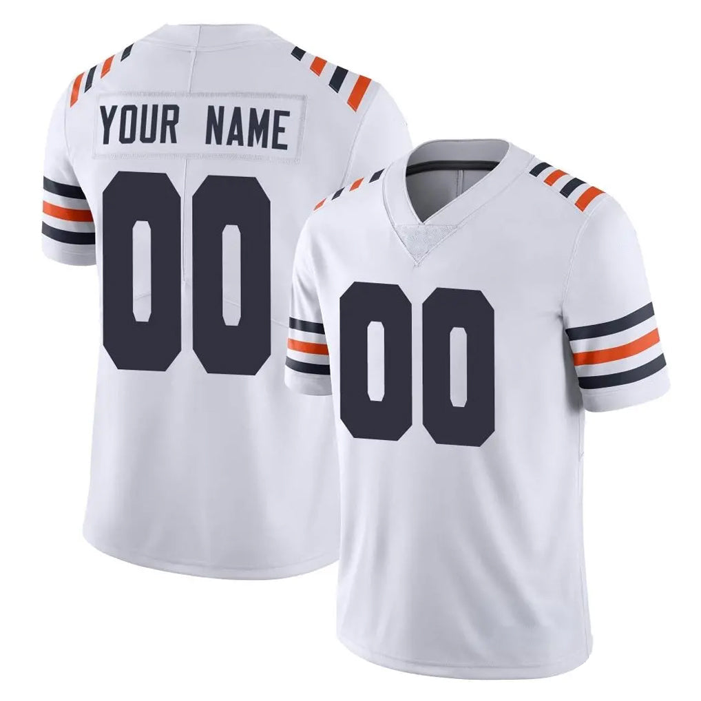 Qdoa Custom C.Bears White Classic Vapor Limited Home Game Any Name & Numbers Stitched Jerseys