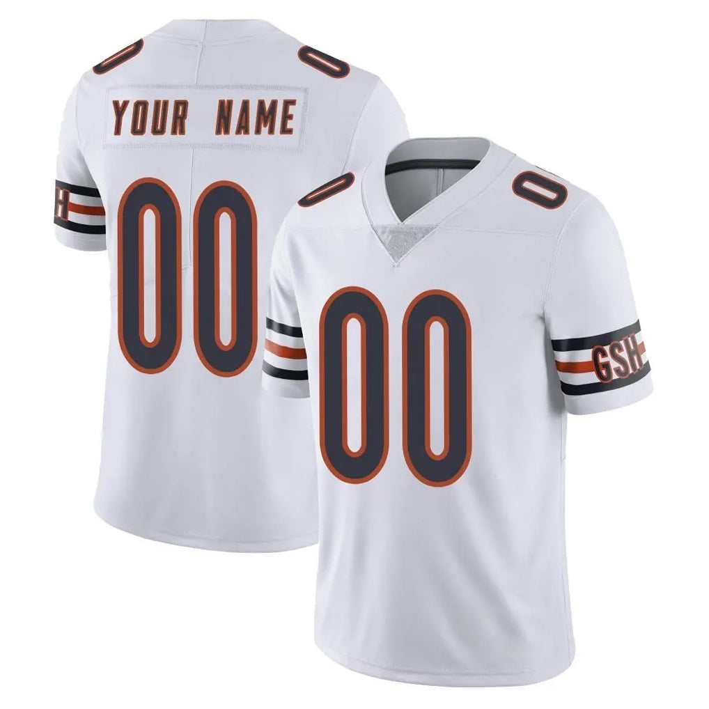 Qdoa Custom C.Bears White Vapor Untouchable Limited Home Game Any Name & Numbers Stitched Jerseys