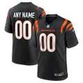 Qdoa Custom C.Bengals Black Game Stitched Jerseys