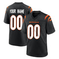 Qdoa Custom C.Bengals Black Home Game Any Name & Numbers Stitched Jerseys