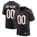 Qdoa Custom C.Bengals Home Replica Game Football Jerseys - Black - Custom