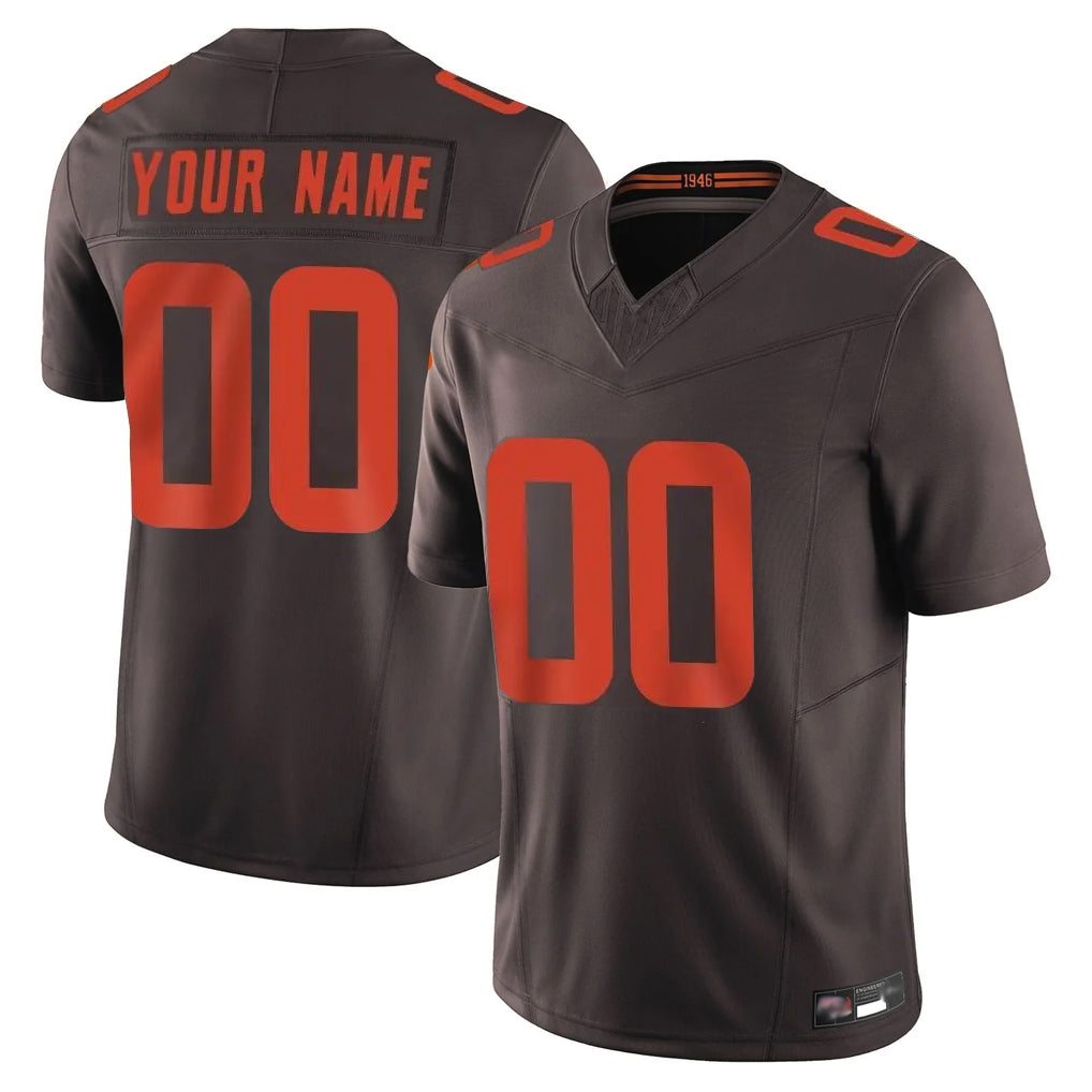 Qdoa Custom C.Browns Brown Limited Vapor F.U.S.E. Alternate Game Any Name & Numbers Stitched Jerseys