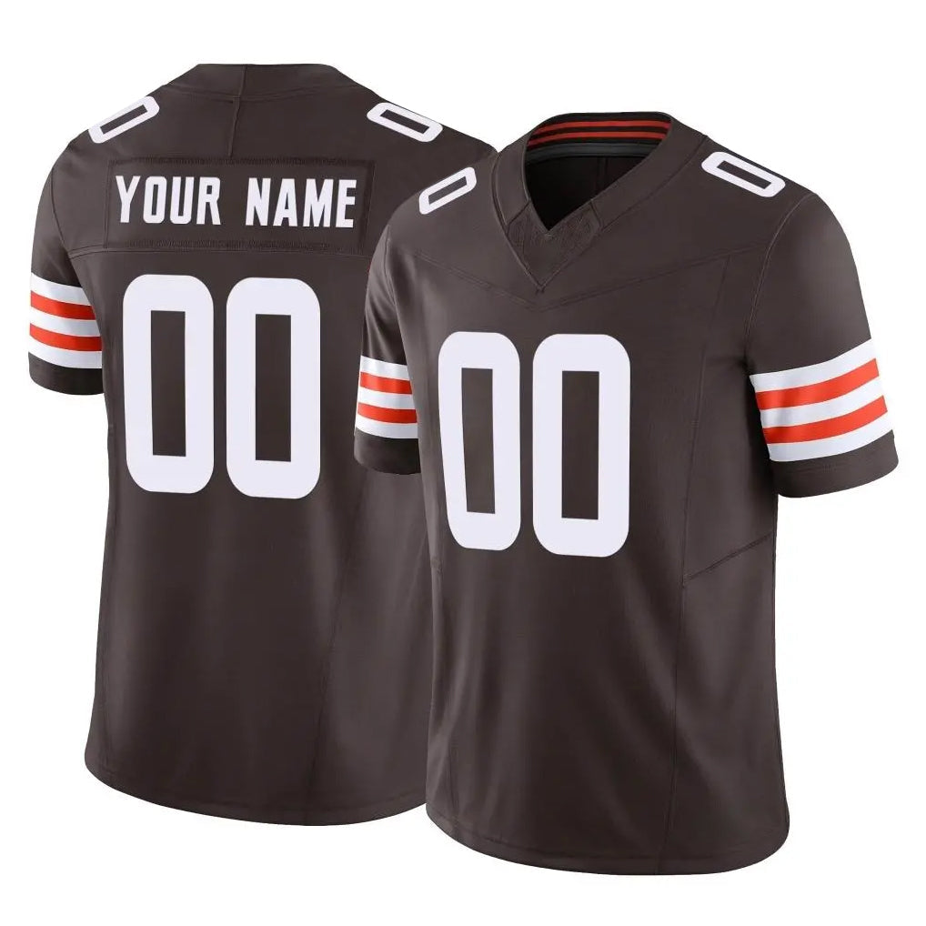 Qdoa Custom C.Browns Brown Vapor F.U.S.E. Limited Home Game Any Name & Numbers Stitched Jerseys