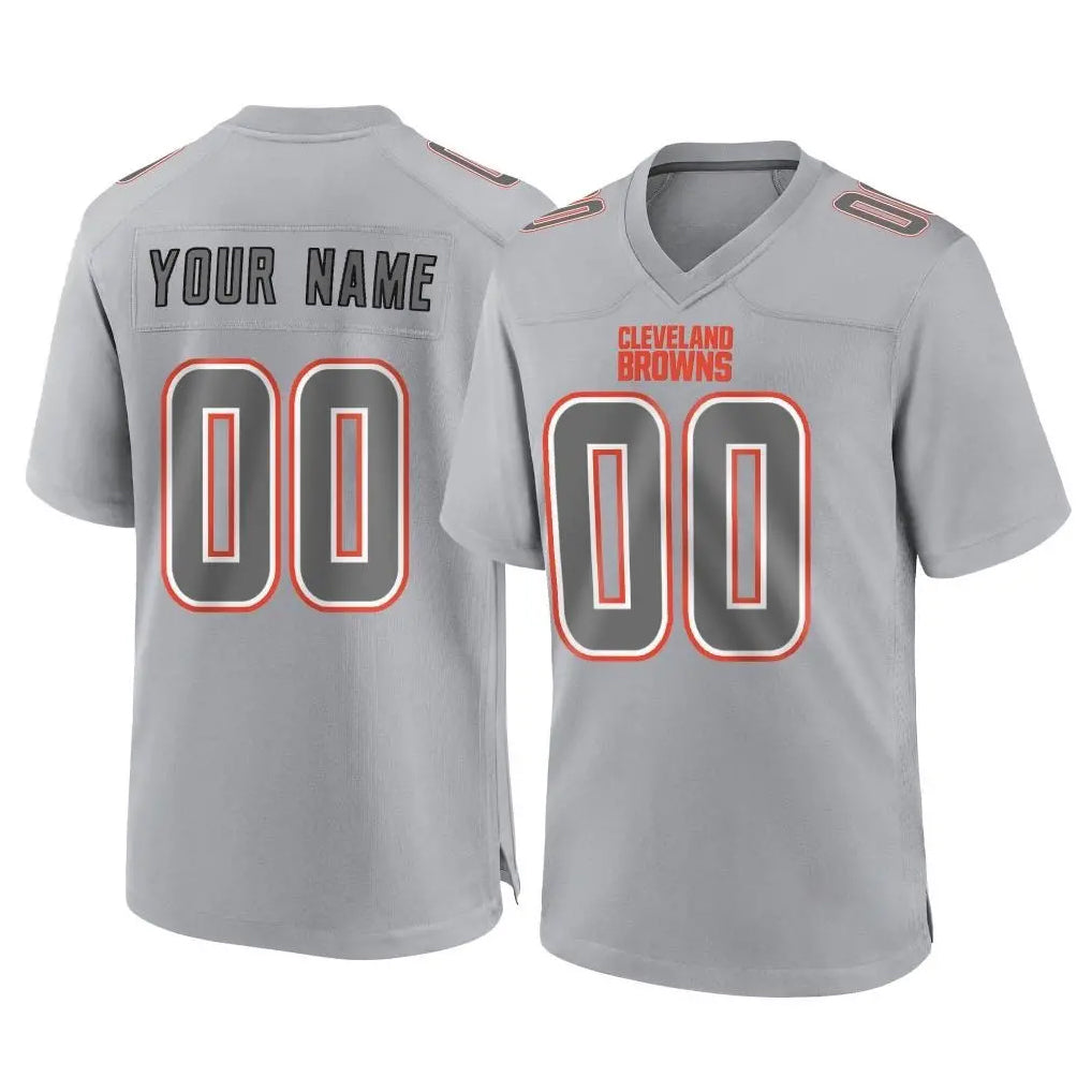 Qdoa Custom C.Browns Gray Atmosphere Fashion Game Any Name & Numbers Stitched Jerseys