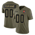 Qdoa Custom C.Browns Olive 2025 Salute to Service Limited Home Game Any Name & Numbers Stitched Jerseys