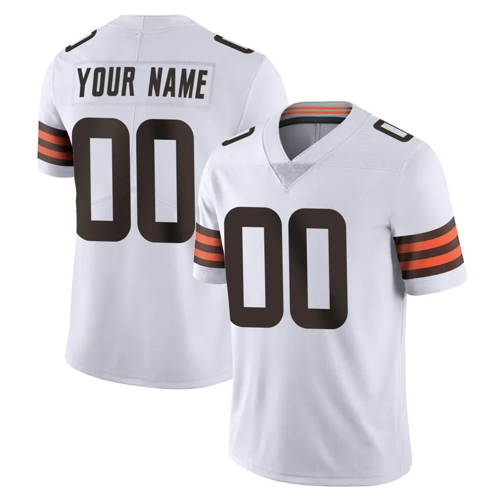 Qdoa Custom C.Browns White Vapor Untouchable Limited Home Game Any Name & Numbers Stitched Jerseys