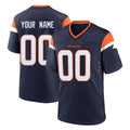 Qdoa Custom D.Broncos Navy Home Game Any Name & Numbers Stitched Jerseys