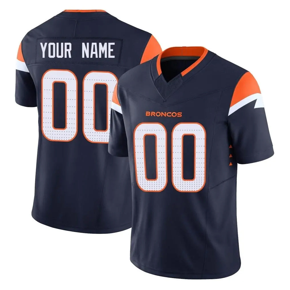 Qdoa Custom D.Broncos Navy Limited Vapor F.U.S.E. Home Game Any Name & Numbers Stitched Jerseys
