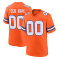 Qdoa Custom D.Broncos Orange Alternate Collection Throwback Game Any Name & Numbers Stitched Jerseys