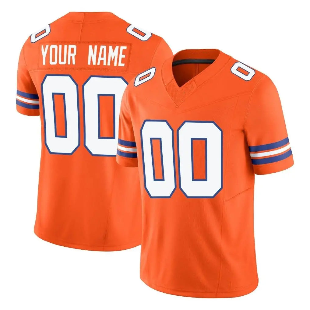 Qdoa Custom D.Broncos Orange Limited Alternate Vapor F.U.S.E. Throwback Game Any Name & Numbers Stitched Jerseys