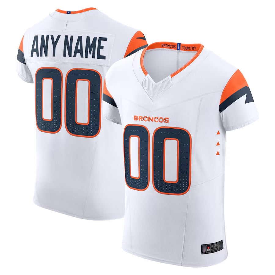 Qdoa Custom D.Broncos Vapor F.U.S.E. Elite White Stitched Jerseys