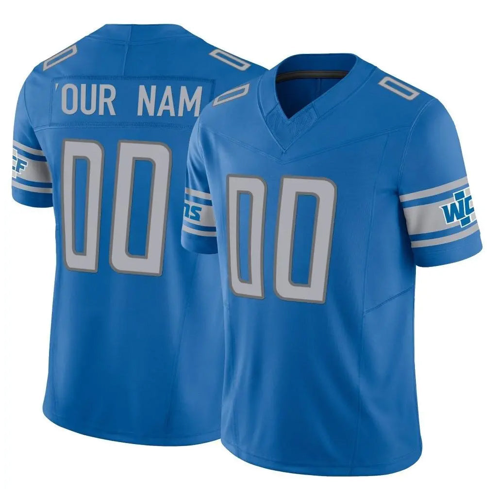 Qdoa Custom D.Lions Blue Vapor F.U.S.E. Limited Home Game Any Name & Numbers Stitched Jerseys