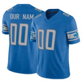 Qdoa Custom D.Lions Blue Vapor F.U.S.E. Limited Home Game Any Name & Numbers Stitched Jerseys