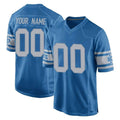 Qdoa Custom D.Lions Blue Vapor Untouchable Throwback Game Any Name & Numbers Stitched Jerseys