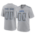 Qdoa Custom D.Lions Gray Atmosphere Fashion Home Game Any Name & Numbers Stitched Jerseys
