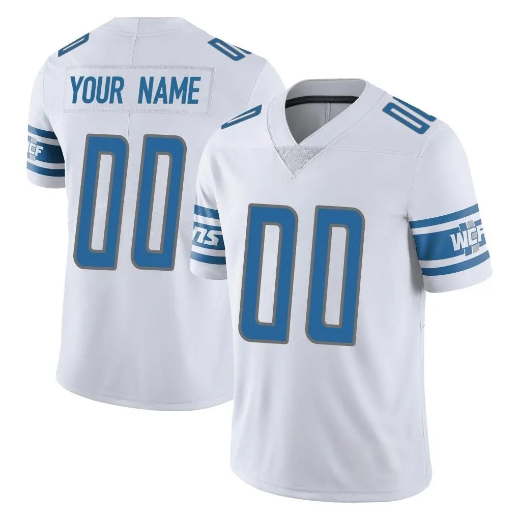 Qdoa Custom D.Lions White Limited Vapor Untouchable Home Game Any Name & Numbers Stitched Jerseys