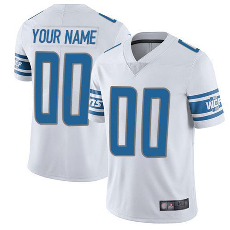 Qdoa Custom D.Lions White Vapor F.U.S.E. Limited Game Stitched Jerseys