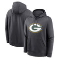 Qdoa Custom GB.Packers Anthracite Pullover Hoodie Game Stitched Jerseys