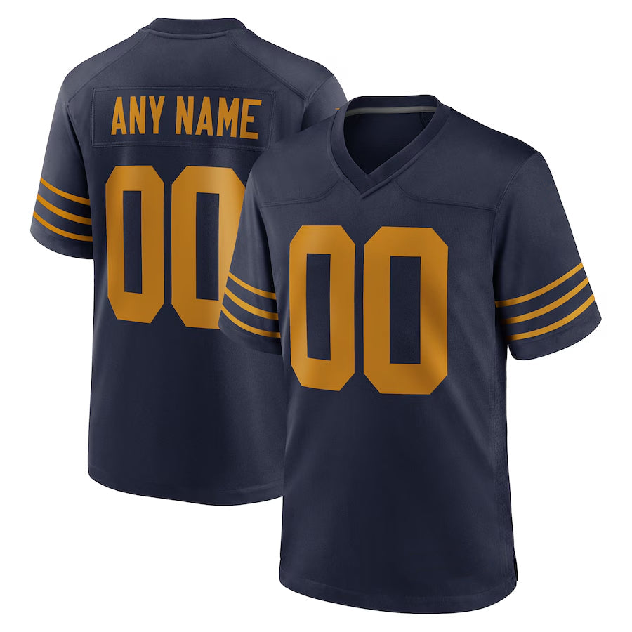 Qdoa Custom GB.Packers Navy The 1923 Classic Game Stitched Jerseys