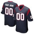 Qdoa Custom H.Texans Navy Home Game Any Name & Numbers Stitched Jerseys