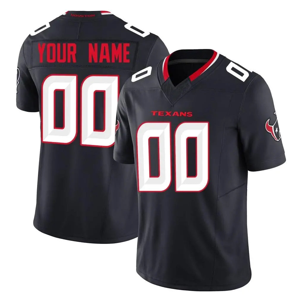 Qdoa Custom H.Texans Navy Limited Alternate Vapor F.U.S.E. Home Game Any Name & Numbers Stitched Jerseys