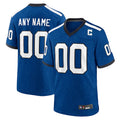 Qdoa Custom IN.Colts Blue Indiana Nights Replica Game Stitched Jersey